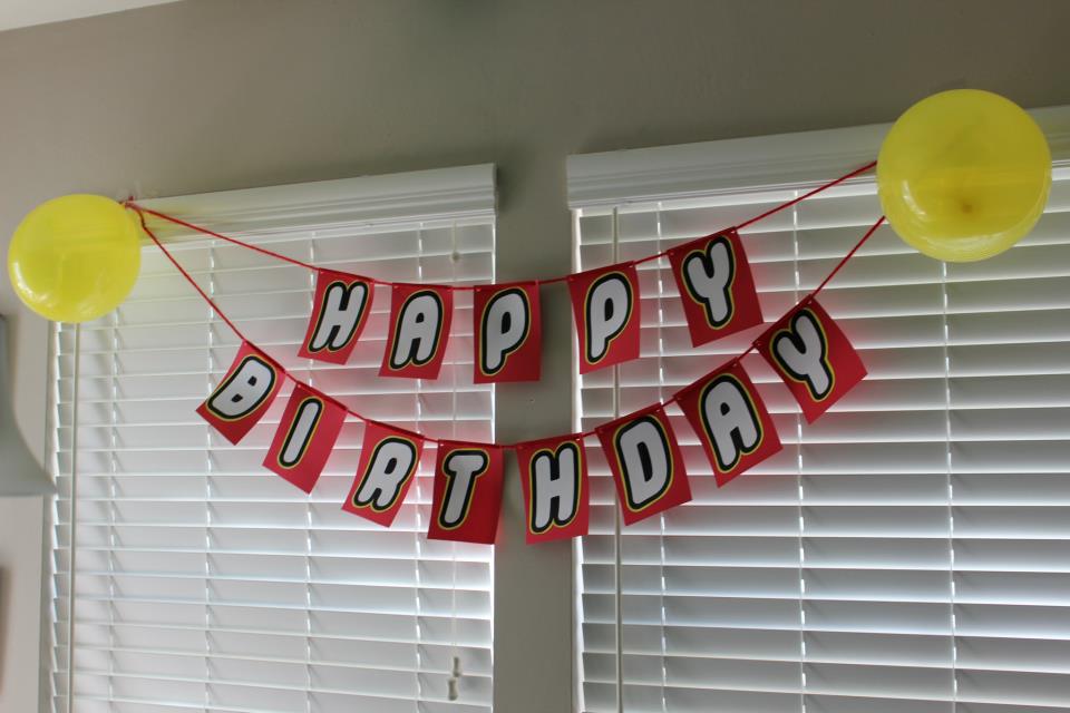Lego party sign