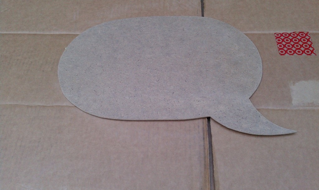word bubble chalkboard diy 2
