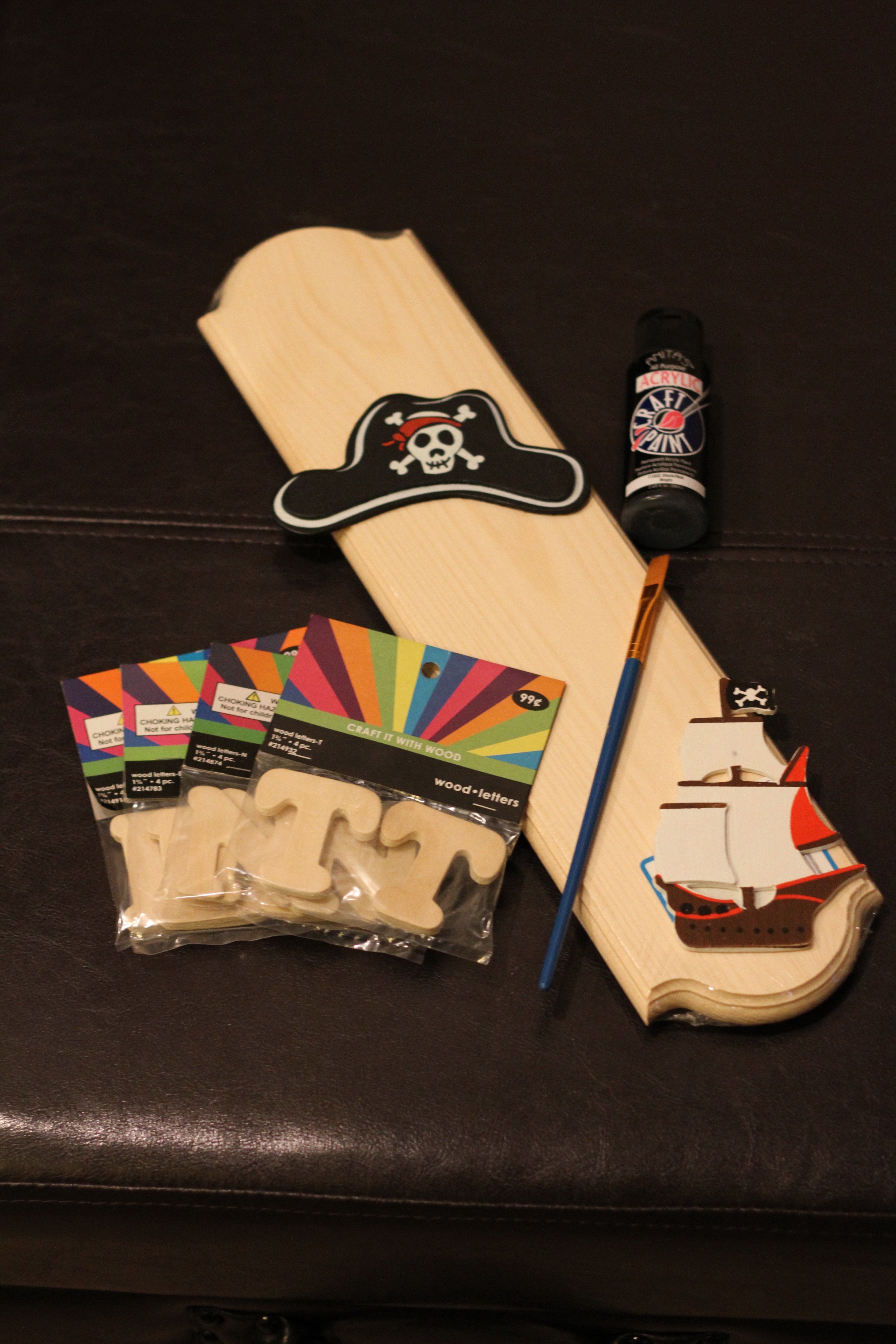 Pirate nursery door sign supplies
