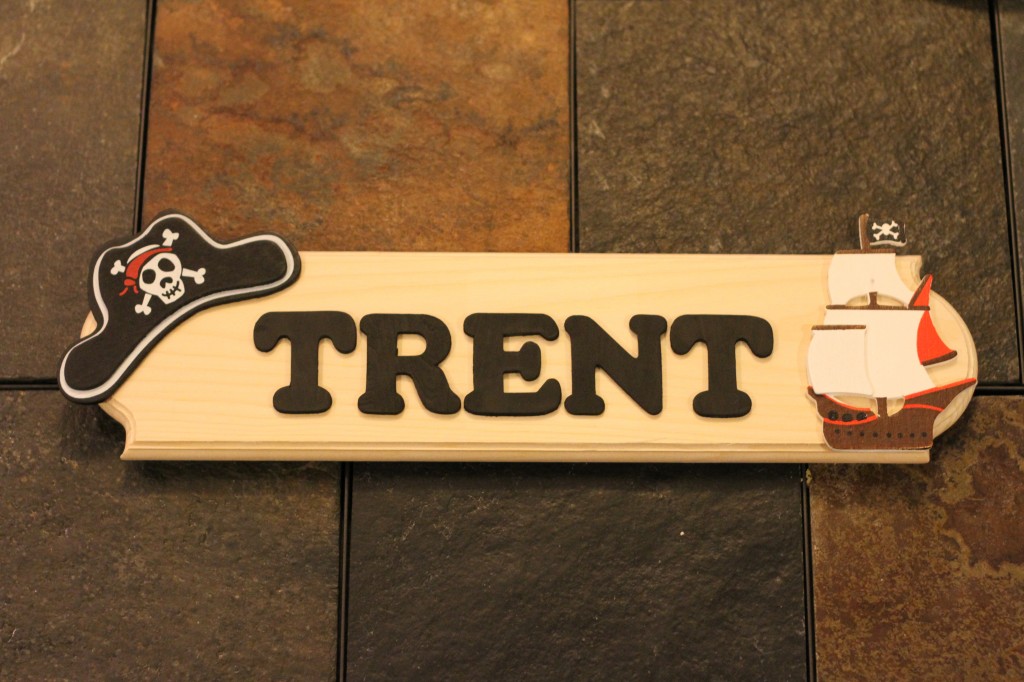 Pirate nursery door sign