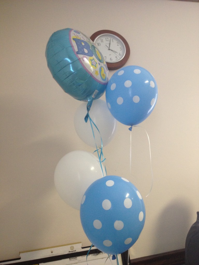 air shower balloons