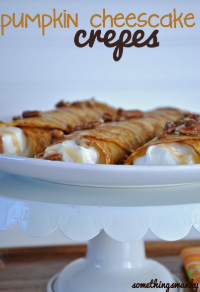 Pumpkin Cheesecake Crepes
