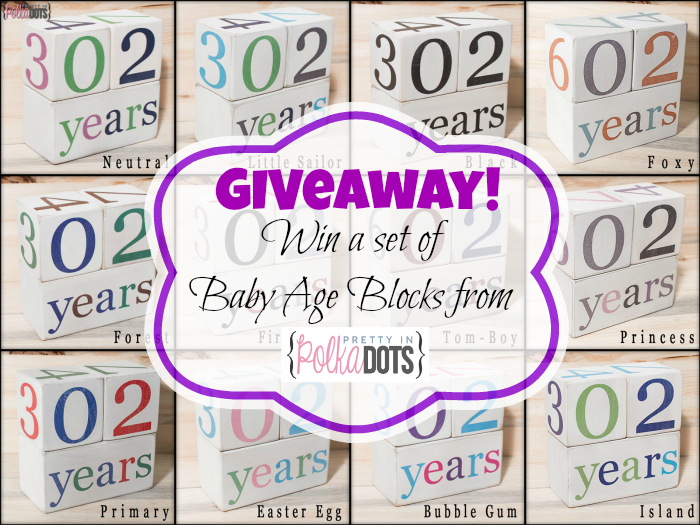Baby Age Blocks Giveaway